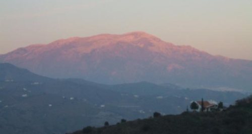 The mountain at dawn