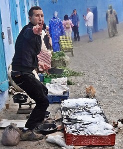 No photos! What do you want? Here is a man, there are fish. What more to say?